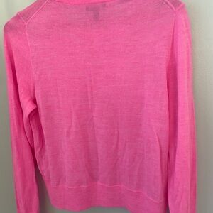 J. Crew Vibrant Pink Crew Neck Sweater